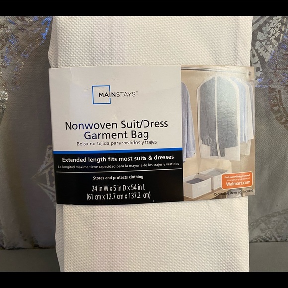 Mainstays Storage & Organization Nwtmainstays Nonwoven Suitdress Garment Bag Poshmark